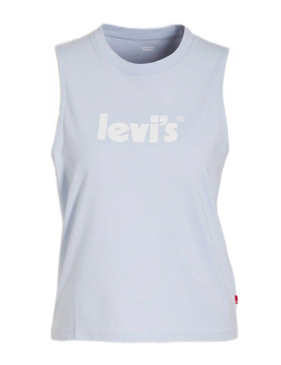 Camiseta Levi´s tirante sisa azul de mujer-a