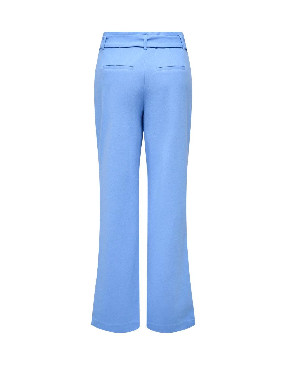 Pantalón Only paperbag Carolina azul cielo de mujer