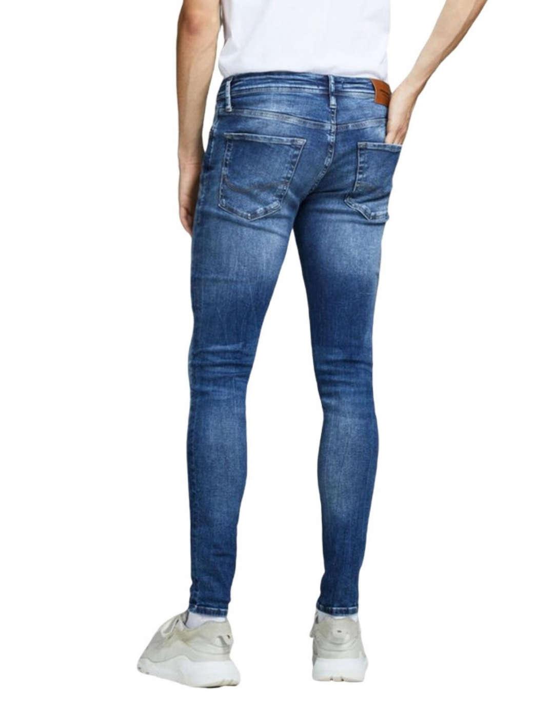 Pantalón vaquero Jack/df01Jones Tom azul medio Skinny de hombre