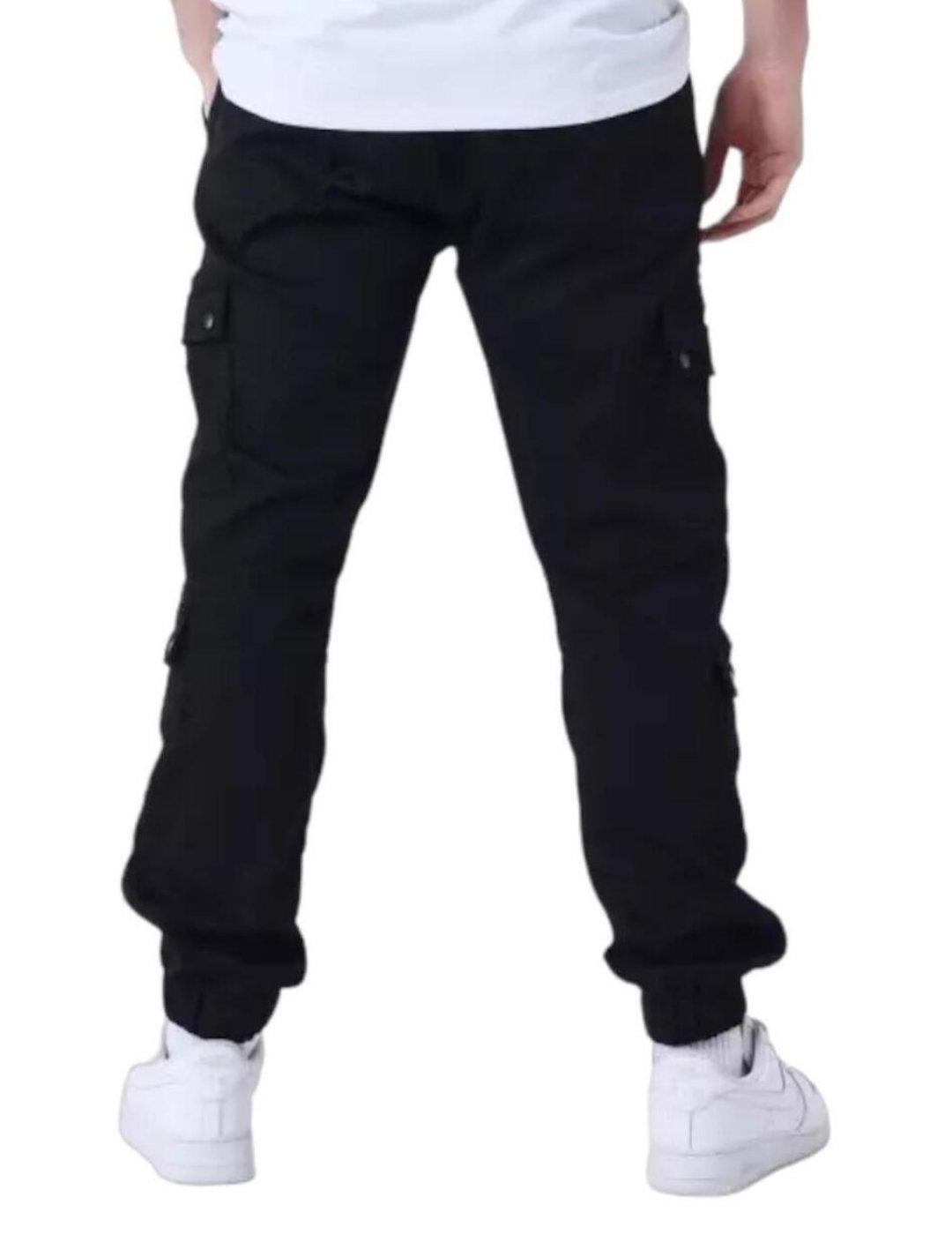 Patnalón cargo ProjectxParis negro doble bolsillo de hombre