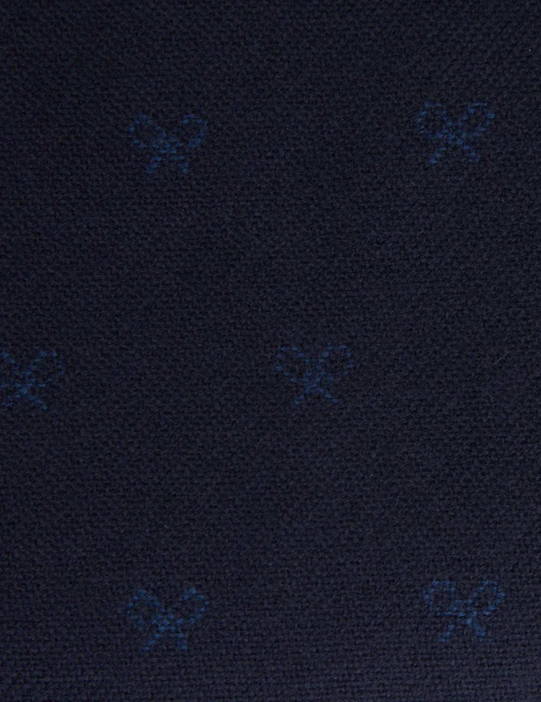 Bufanda Silbon raquetas marino rectangular punto para hombre