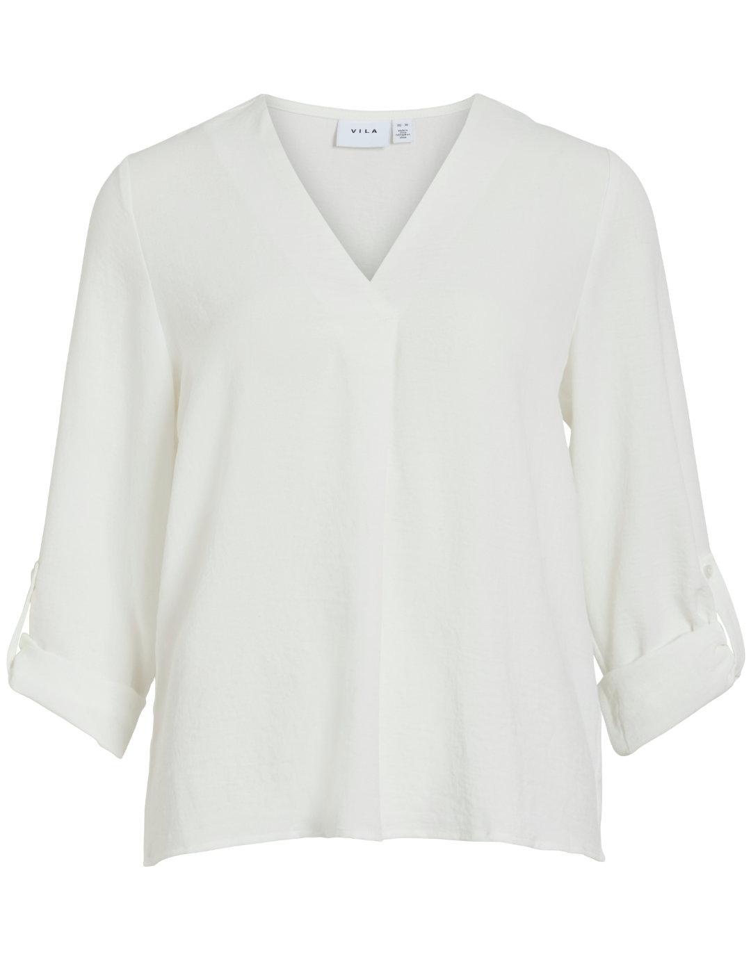 Blusa Vila Josa 3/4 blanco para mujer-NG