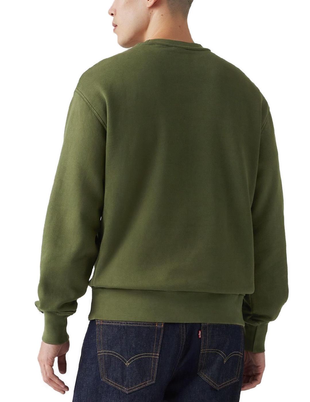 Sudadera Levi's Authentic Crew Green de hombre