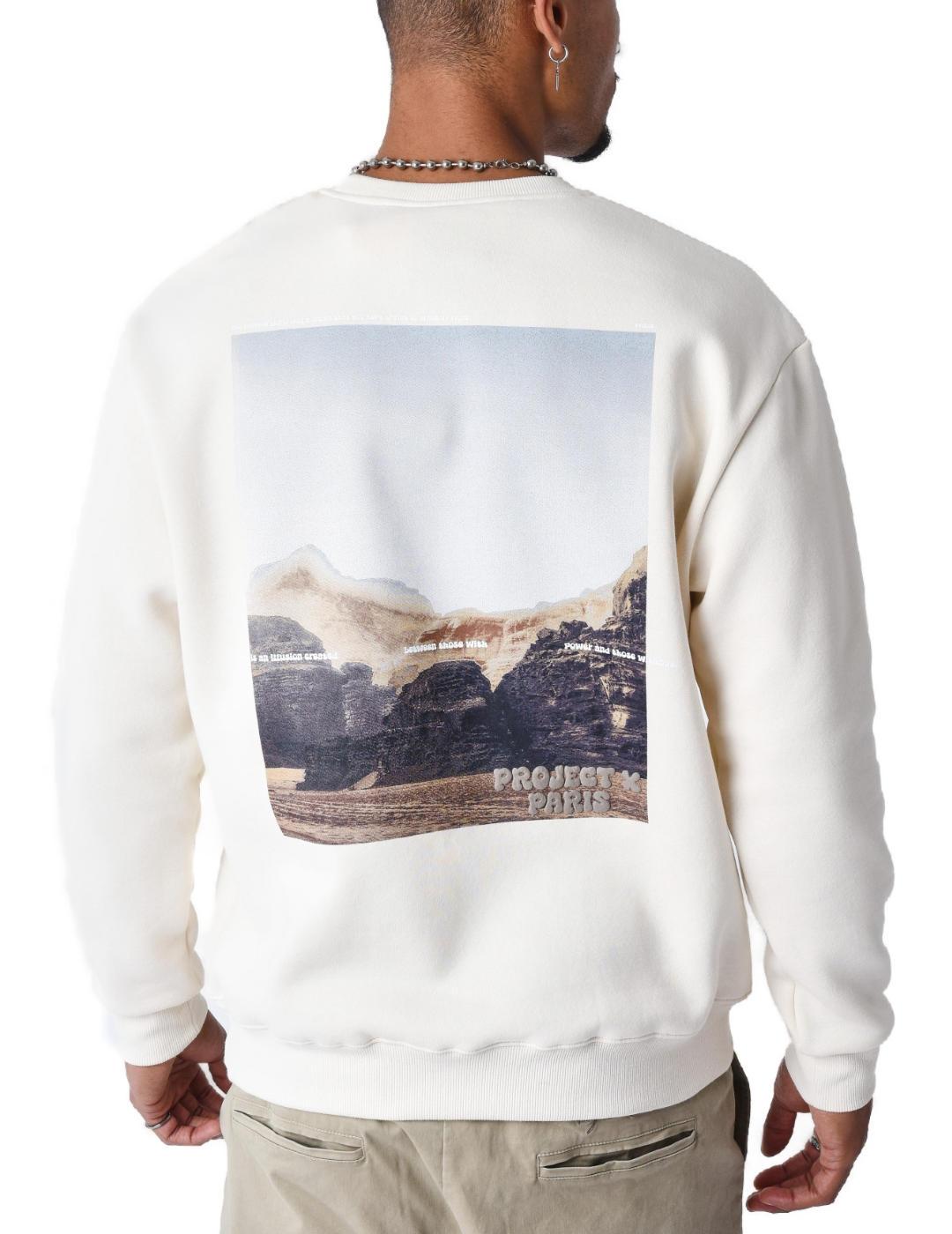 Sudadera Project x Paris crudo sin capucha para hombre