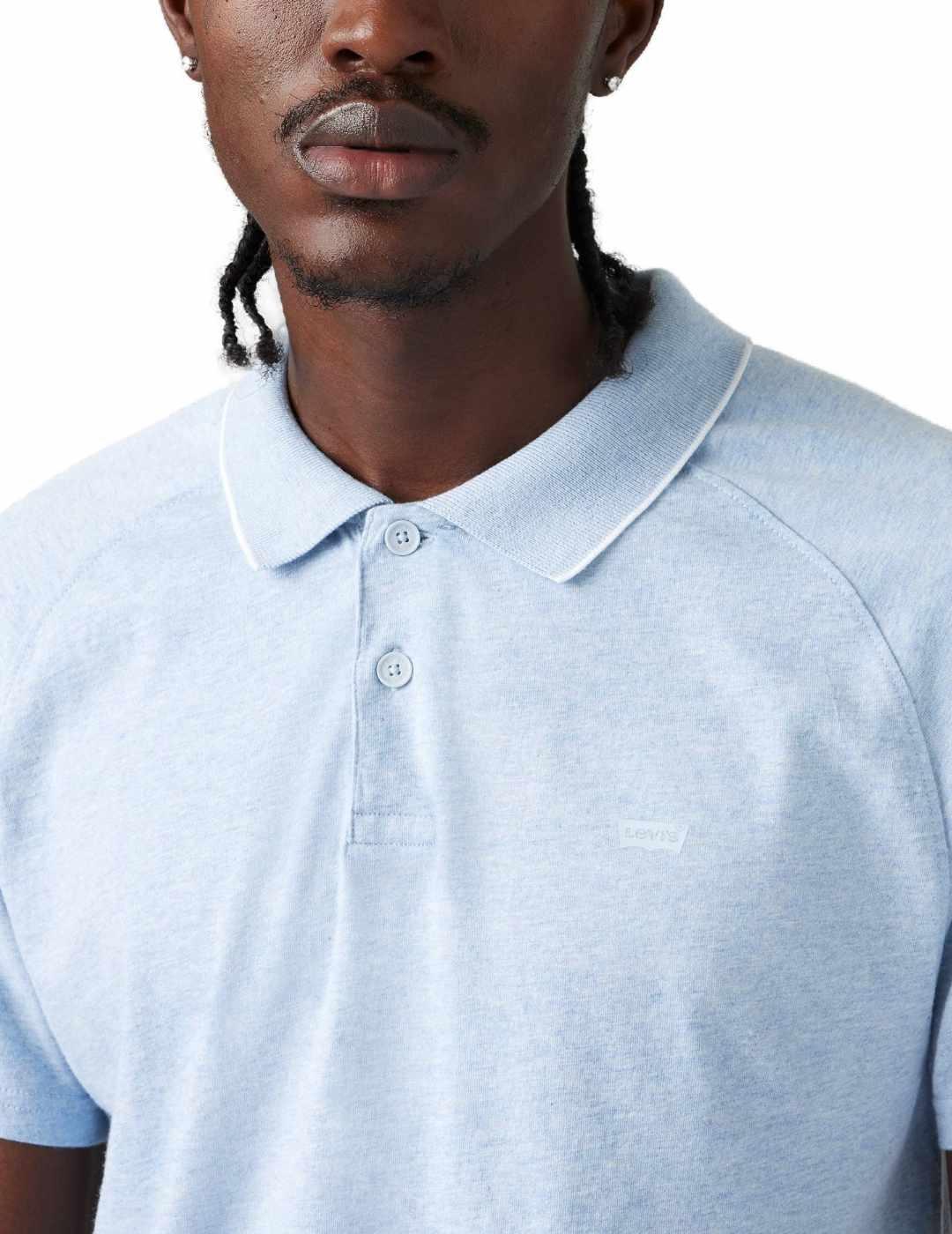 Polo Levi's Blue línea blanca de hombre-Sg