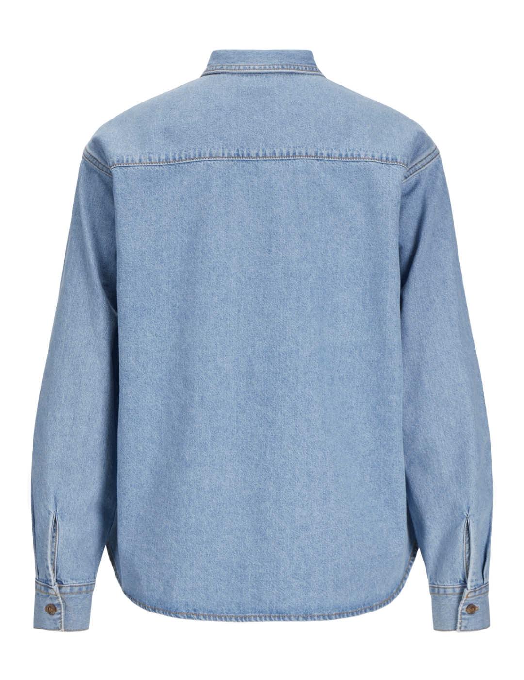 Camisa JJXX Jade denim azul claro comfort para mujer