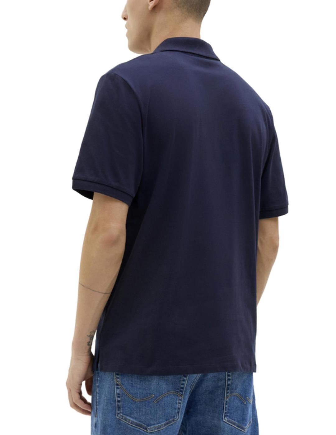 Polo Jack&Jones Simon azul marino manga corta para hombre