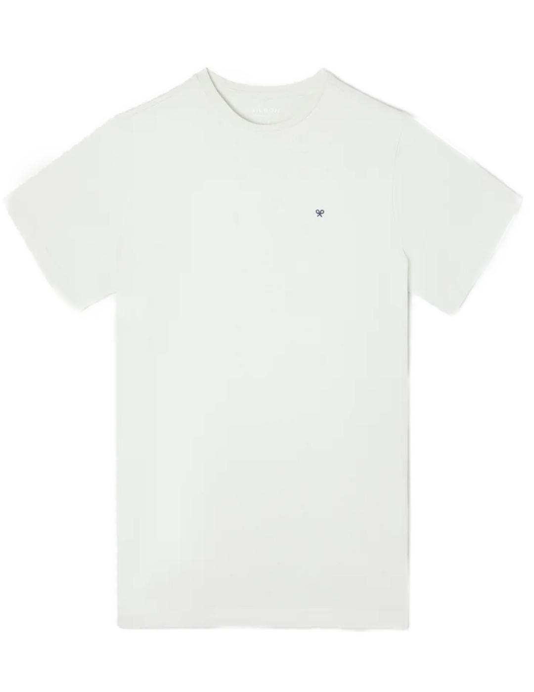 Camiseta Silbon minilogo verde claro manga corta para hombre
