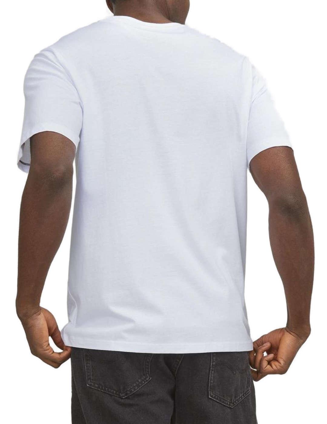 Camiseta Jack&Jones Paulos blanco manga corta para hombre