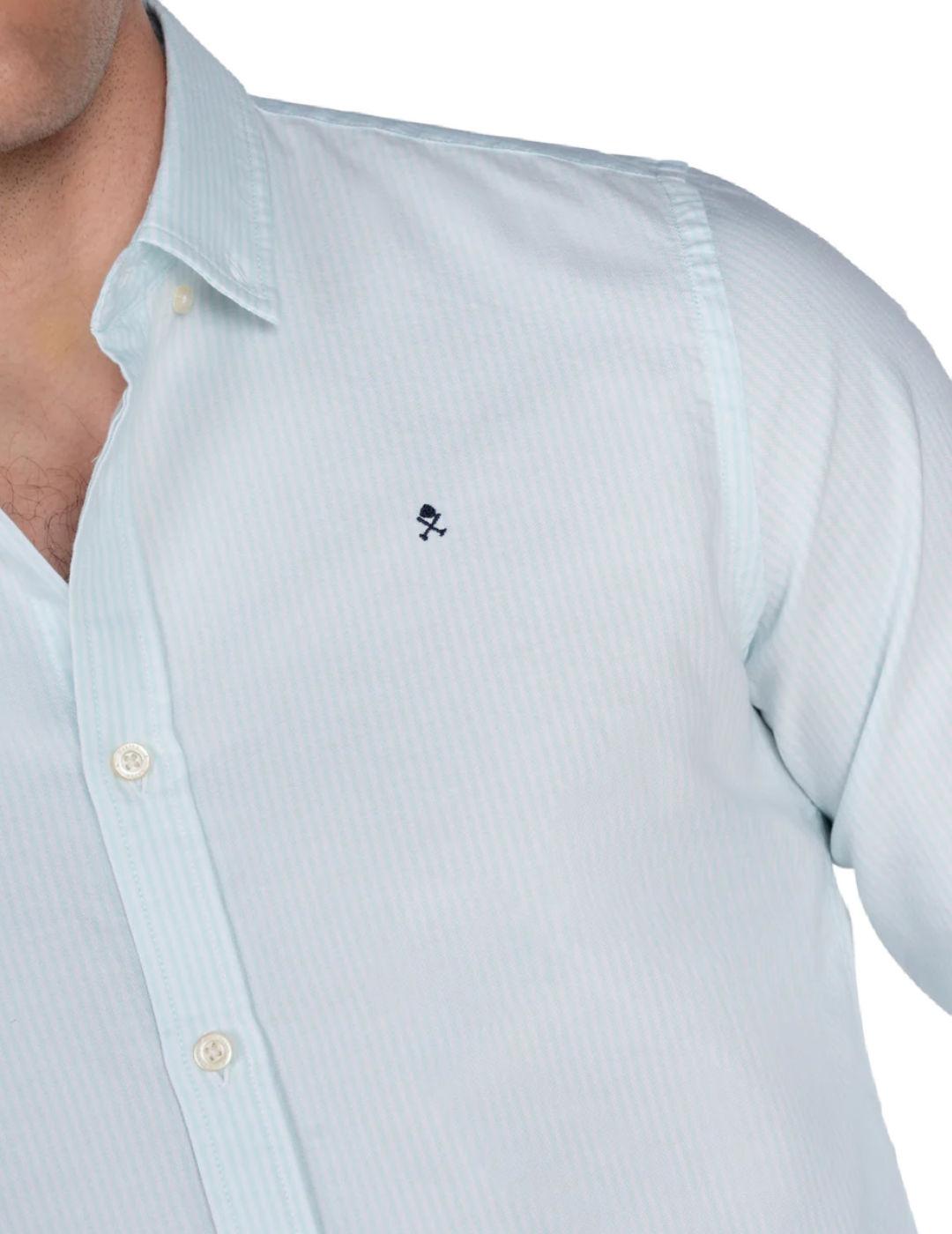 Camisa Herper & Neyer Mediterraneo turquesa rayas de hombre