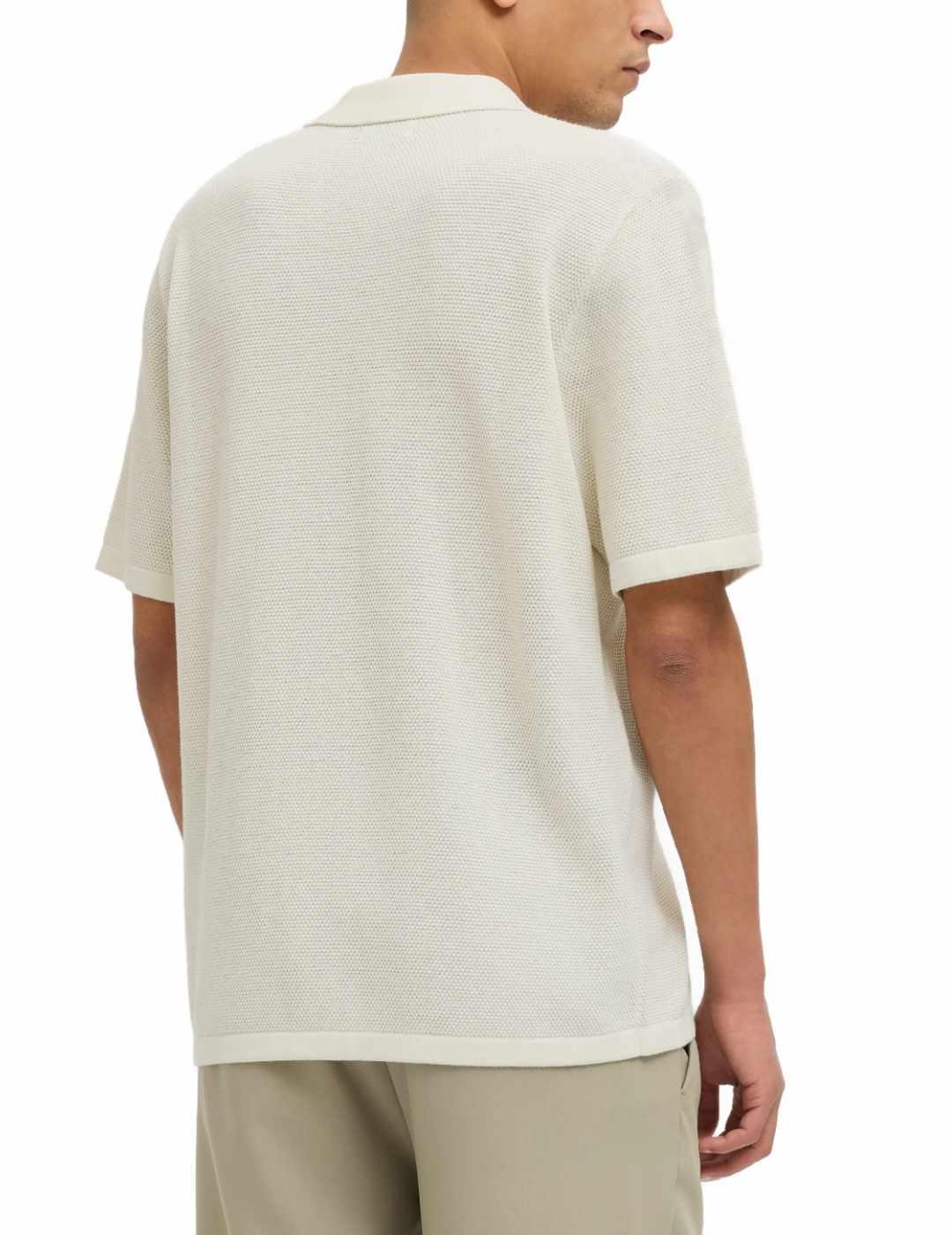 Camisa Jack&Jones Orion blanca manga corta para hombre