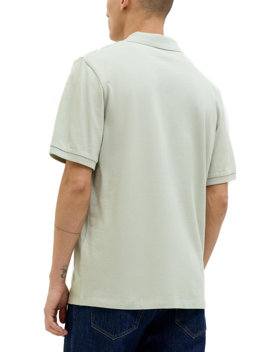 Polo Jack&Jones Sainz verde agua manga corta para hombre
