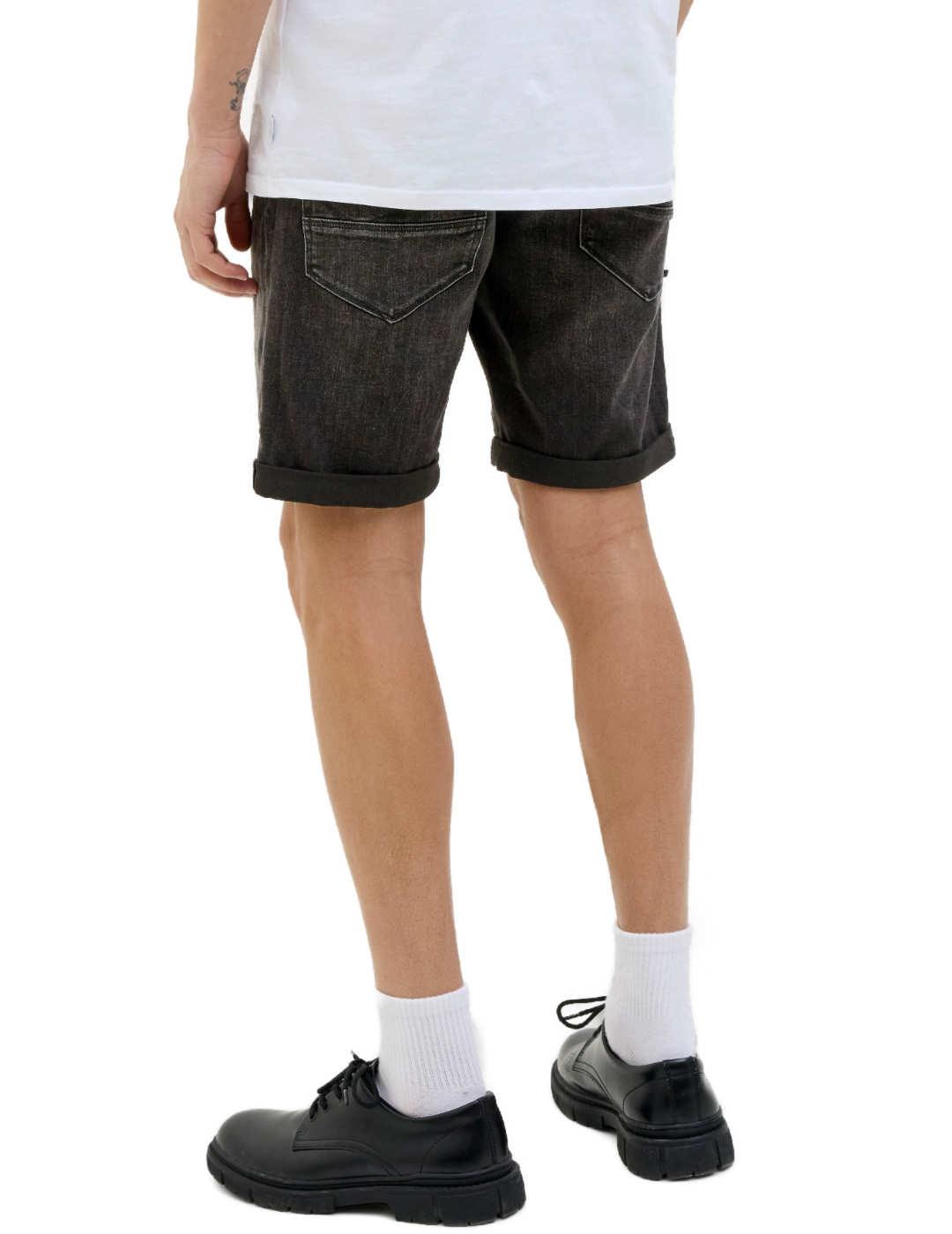 Bermuda Jack&Jones Rick negro regular fit  para hombre