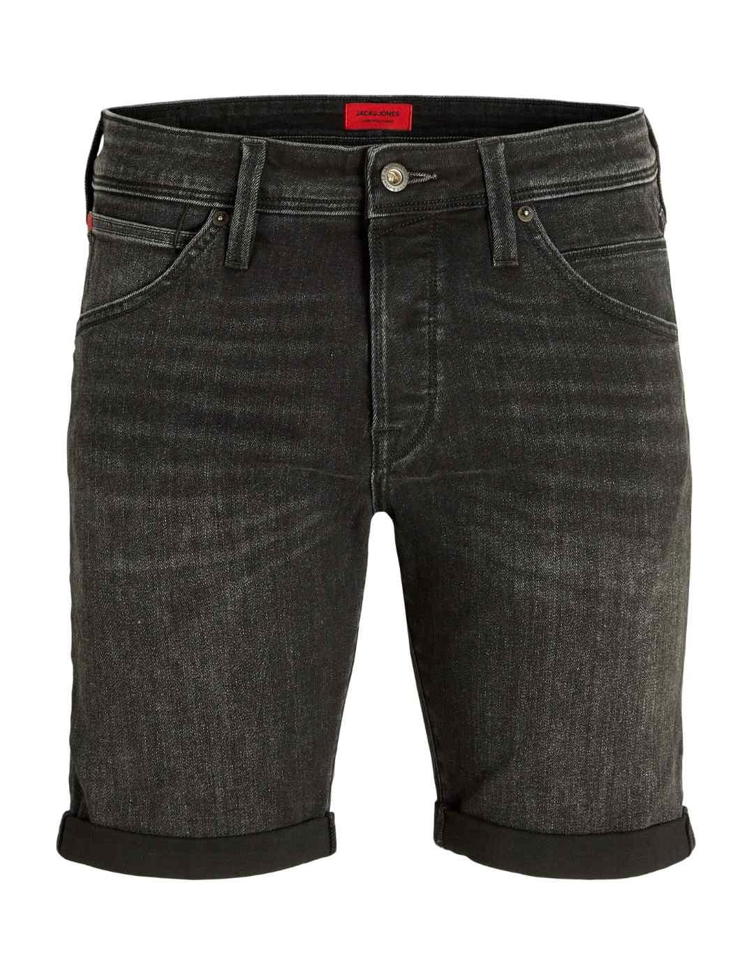 Bermuda Jack&Jones Rick negro regular fit  para hombre