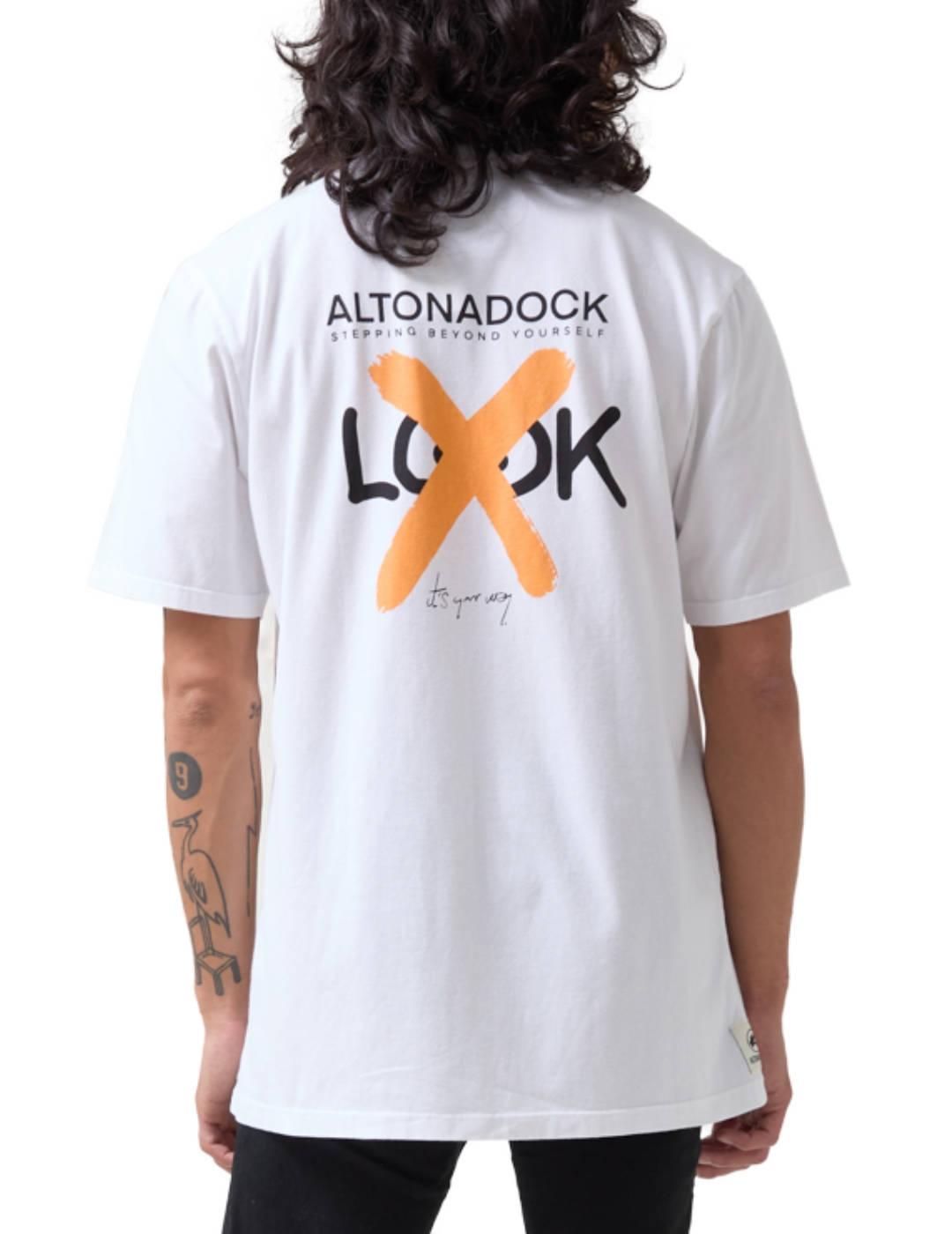 Camiseta Altonadock blanco manga corta para hombre