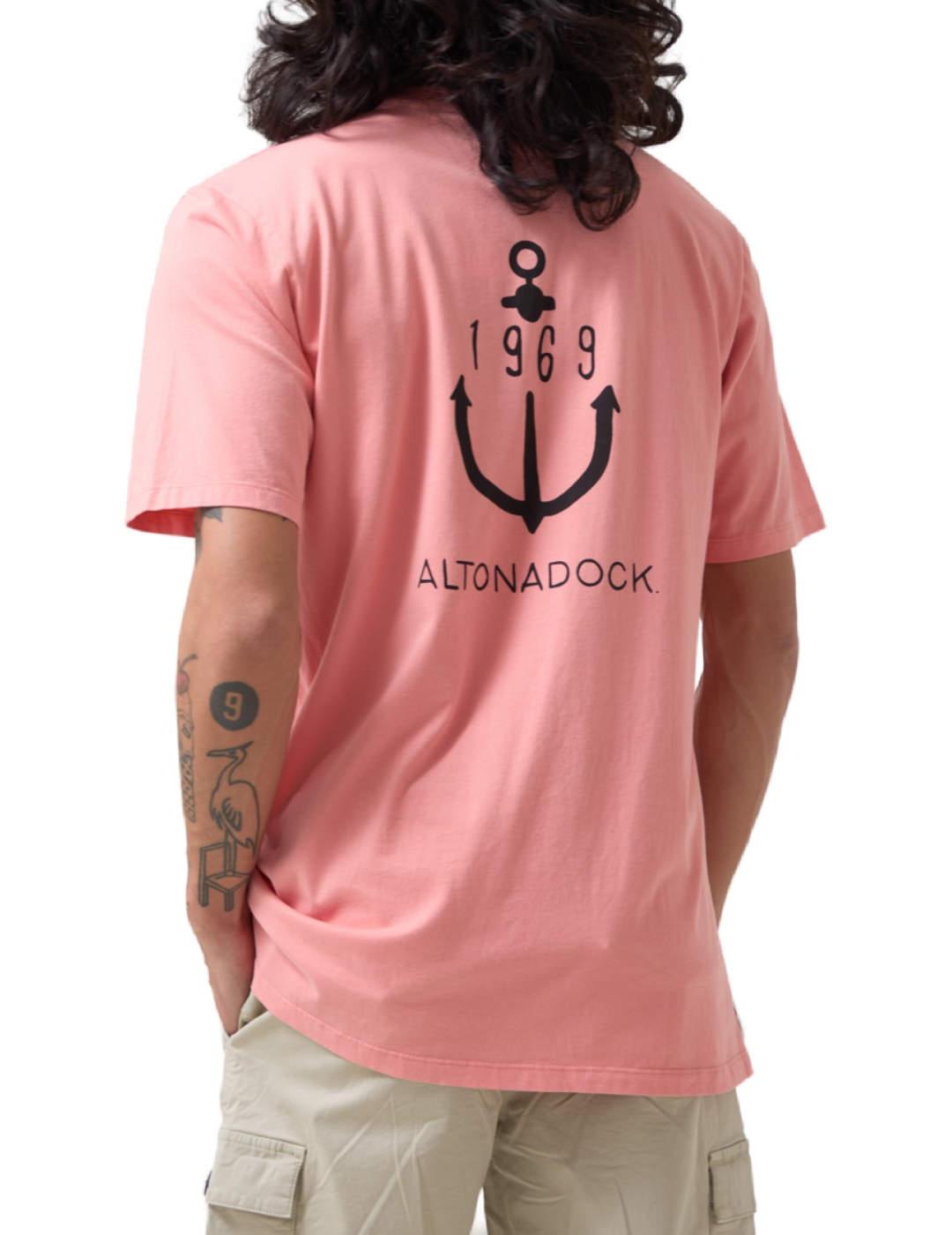 Camiseta Altonadock terracota manga corta para hombre