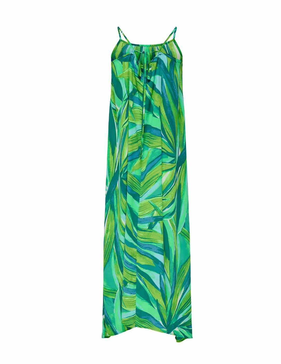 Vestido midi Only Alma verde tirante fino para mujer