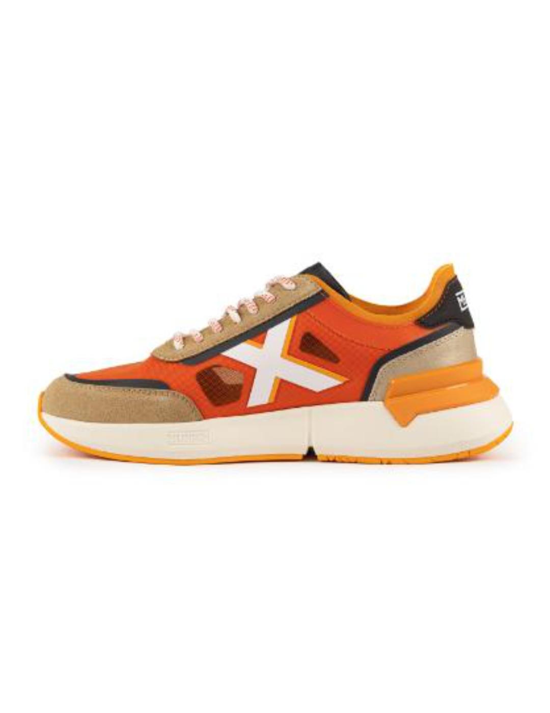 Zapatilla deportiva Munich Versus LS 102 naranja de hombre