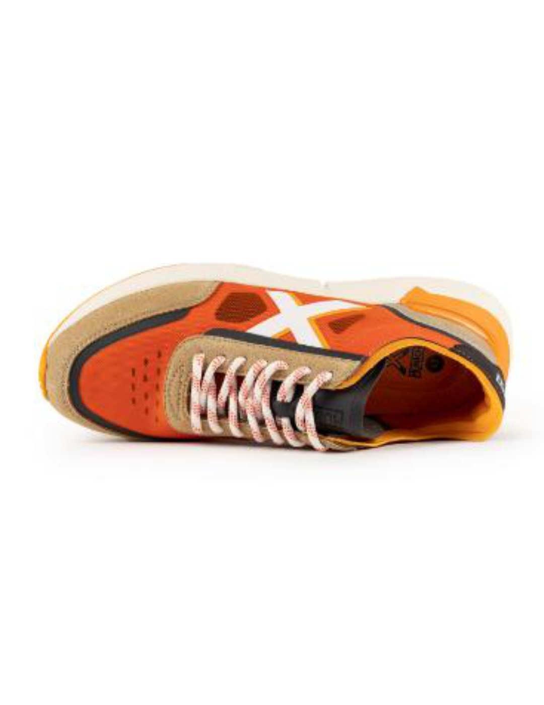 Zapatilla deportiva Munich Versus LS 102 naranja de hombre