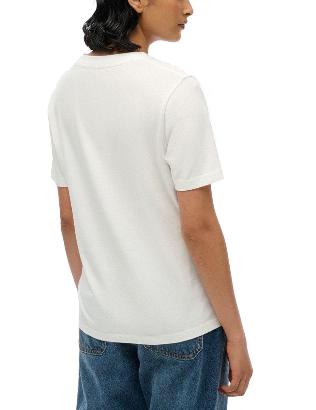 Camiseta Superdry Essential blanca manga corta para mujer