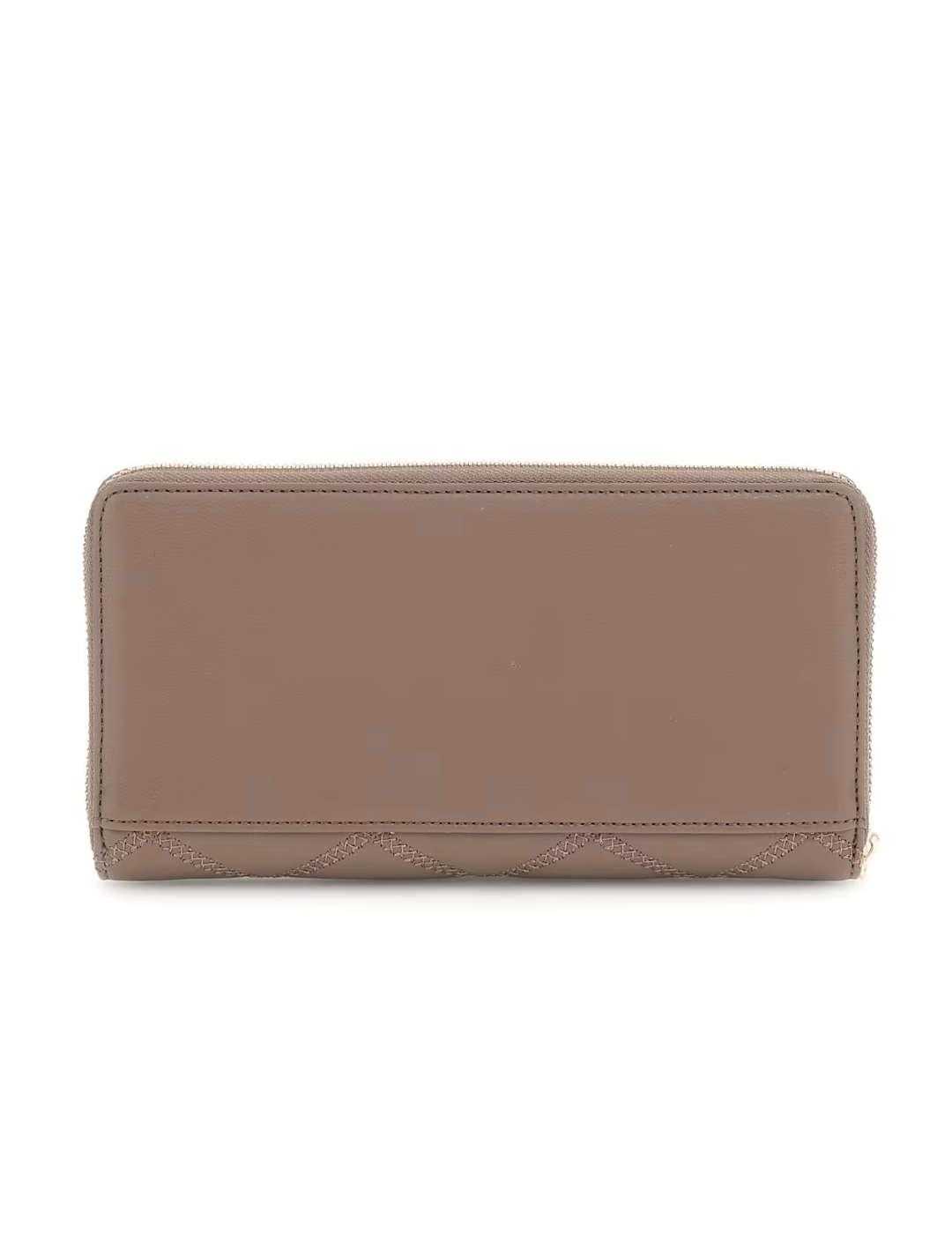 Cartera Guess Tamsin beige guateada para mujer