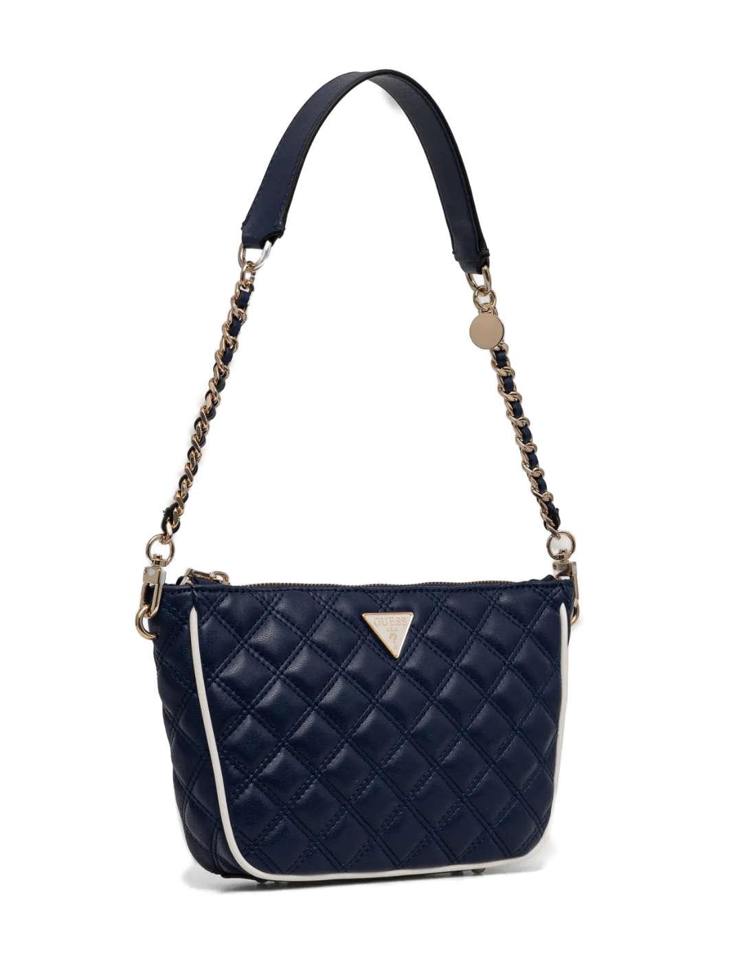 Bolso Guess Cruise Vibe azul marino guateado para mujer