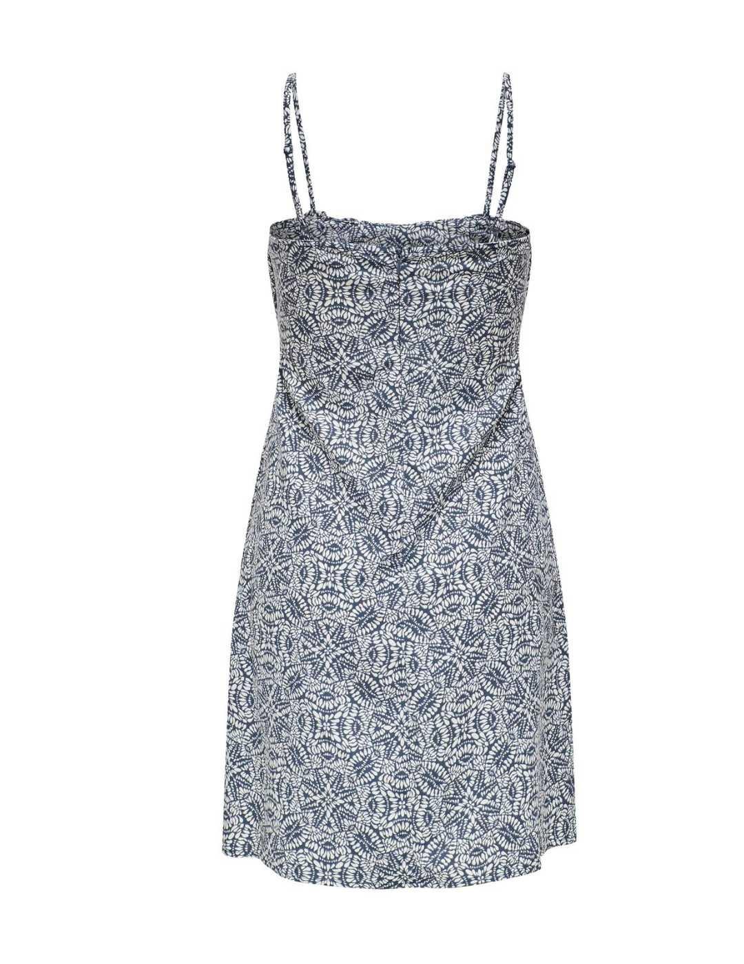 Vestido Only Nova estampado azul de tirantes para mujer