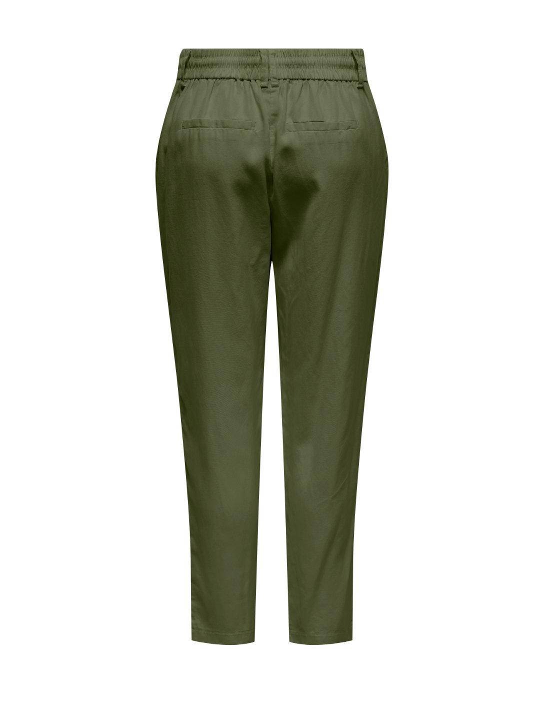Pantalón Only Poptrash-Arizona verde loose fit para mujer