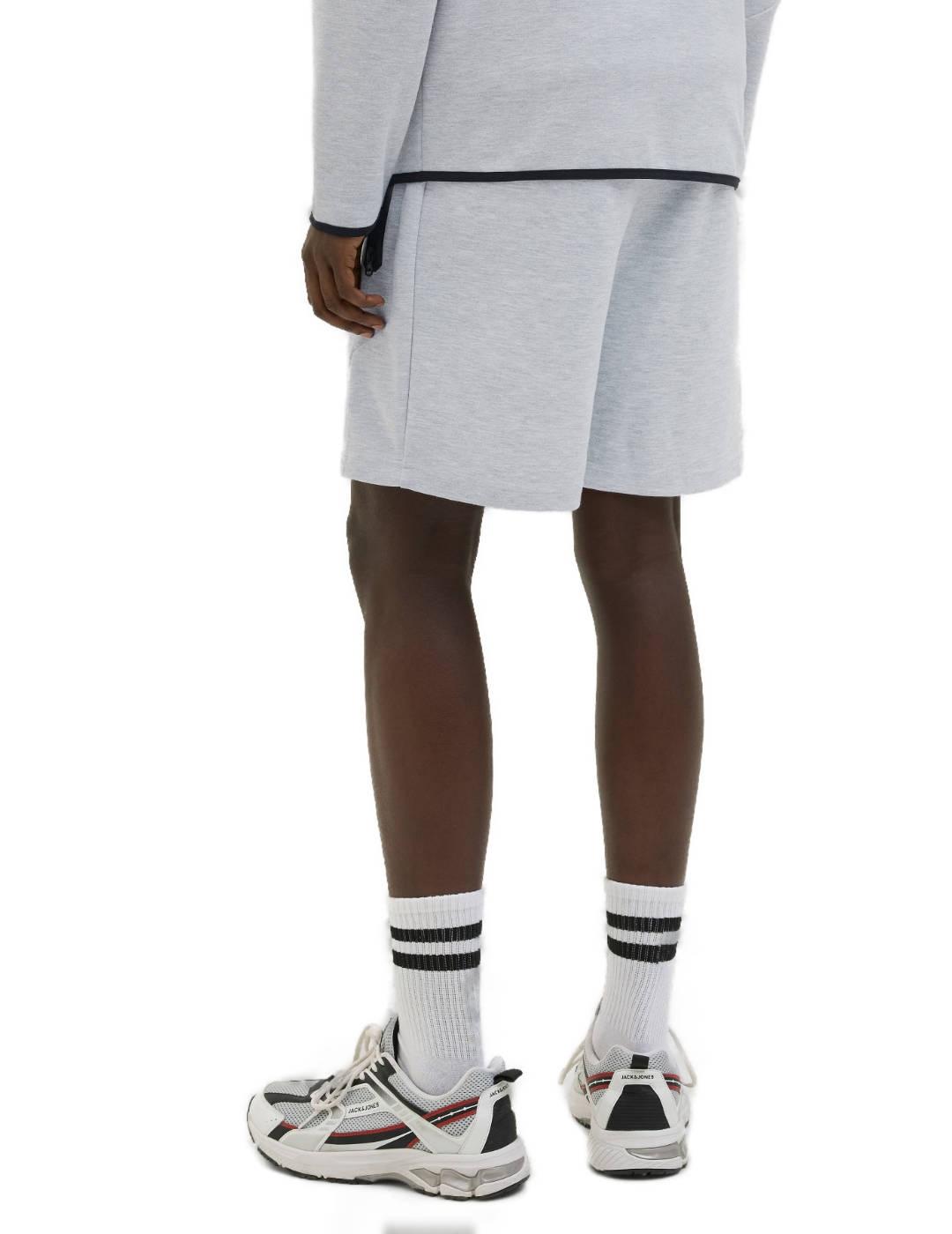 Bermuda Jack&Jones Gordon felpa gris para hombre