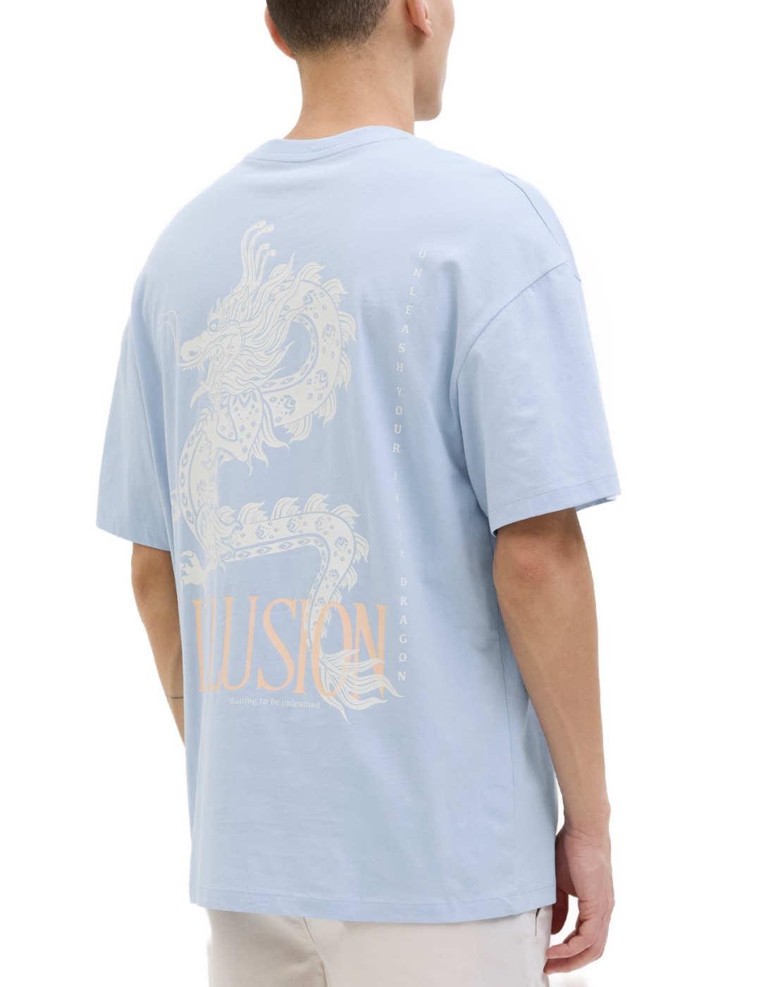 Camiseta Jack&Jones Charge azul claro manga corta hombre