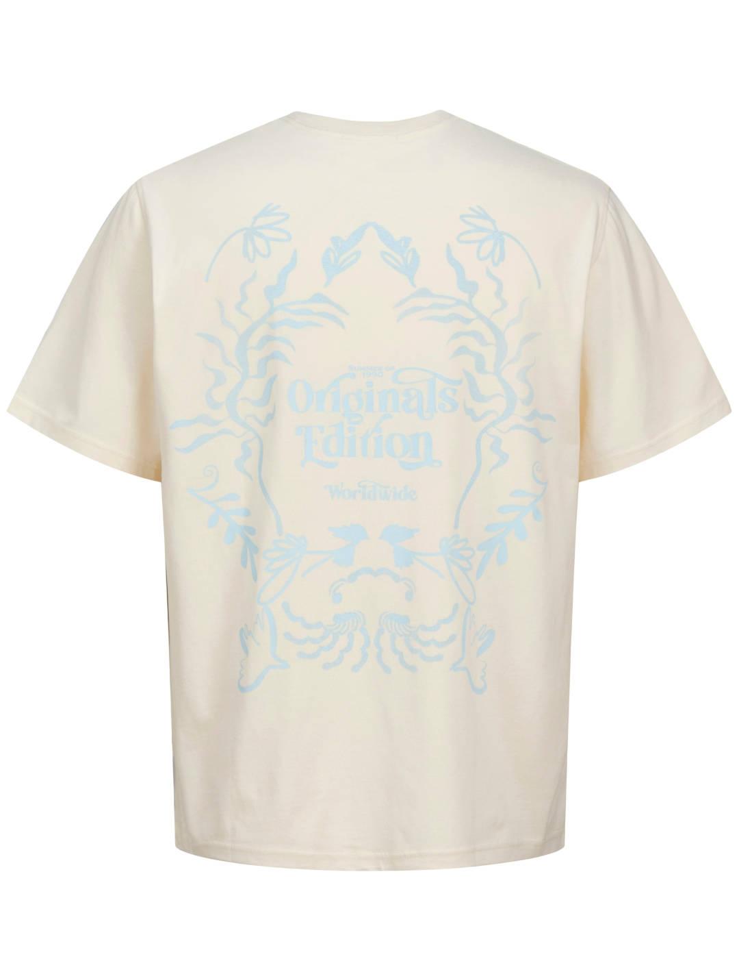 Camiseta Jack&Jones Acapulco crudo manga corta para hombre