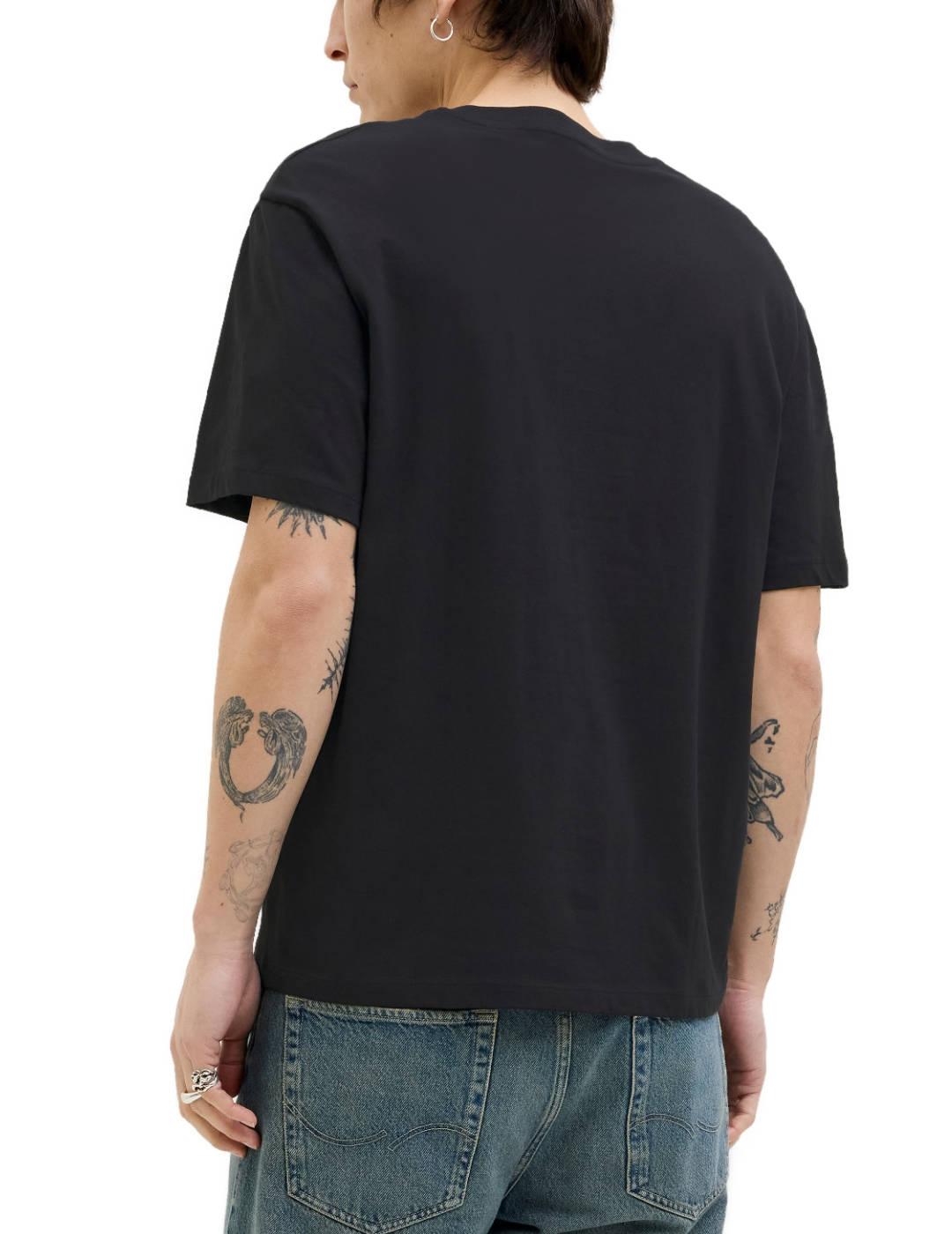 Camiseta Jack&Jones Porto negro manga corta para hombre