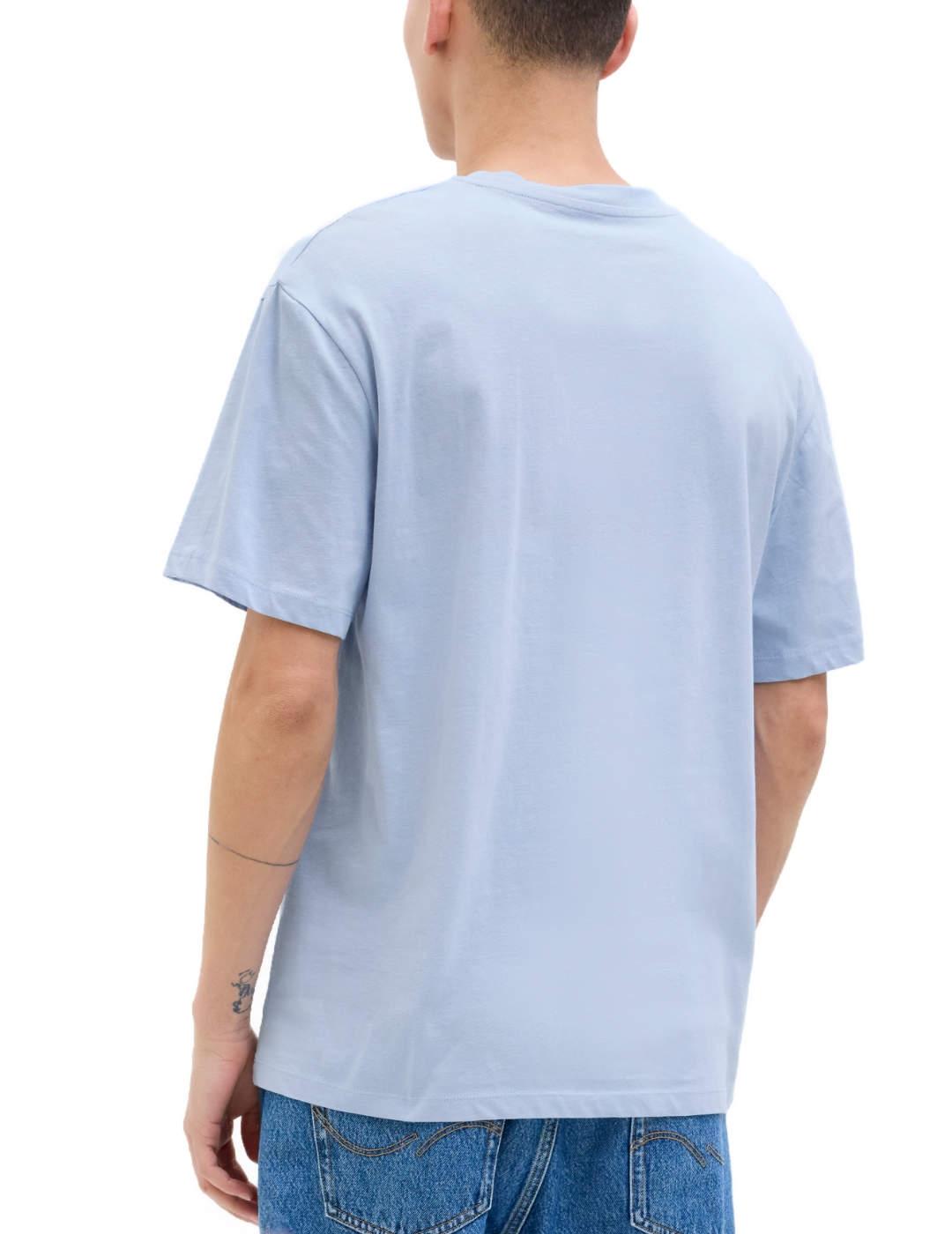 Camiseta Jack&Jones Porto azul manga corta para hombre