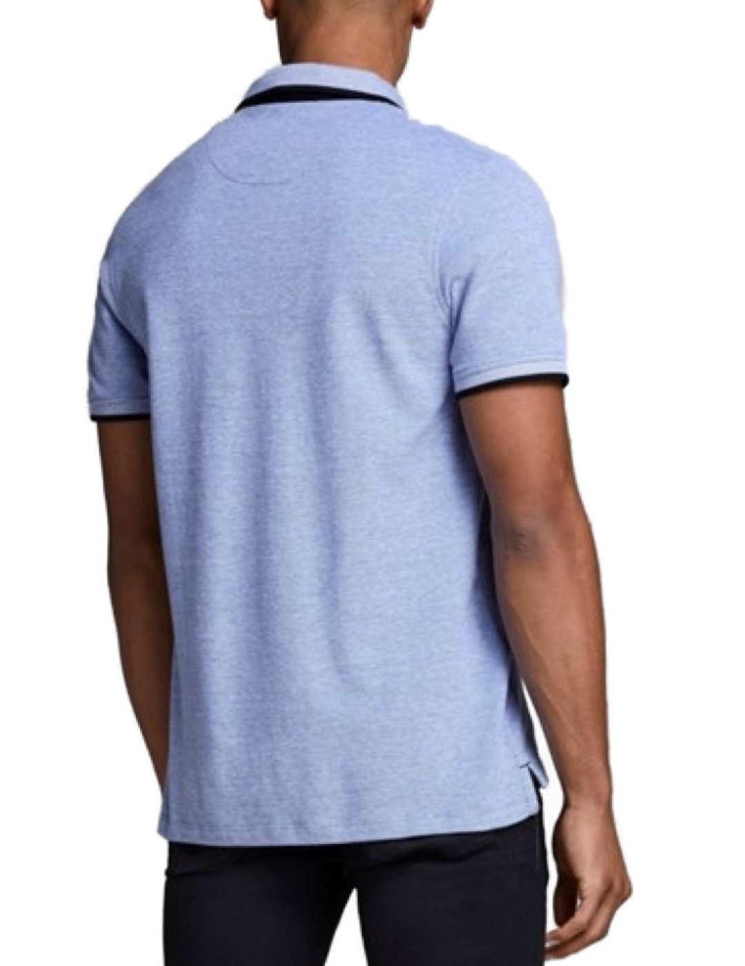 Polo Jack/df01Jones Paulos azul claro manga corta de hombre