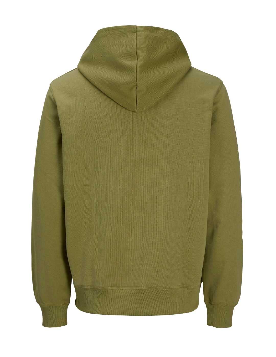 Sudadera Jack&Jones Ralmeria verde con capucha para hombre