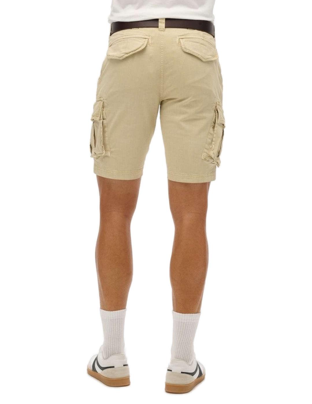  Bermuda Superdry Core cargo beige para hombre