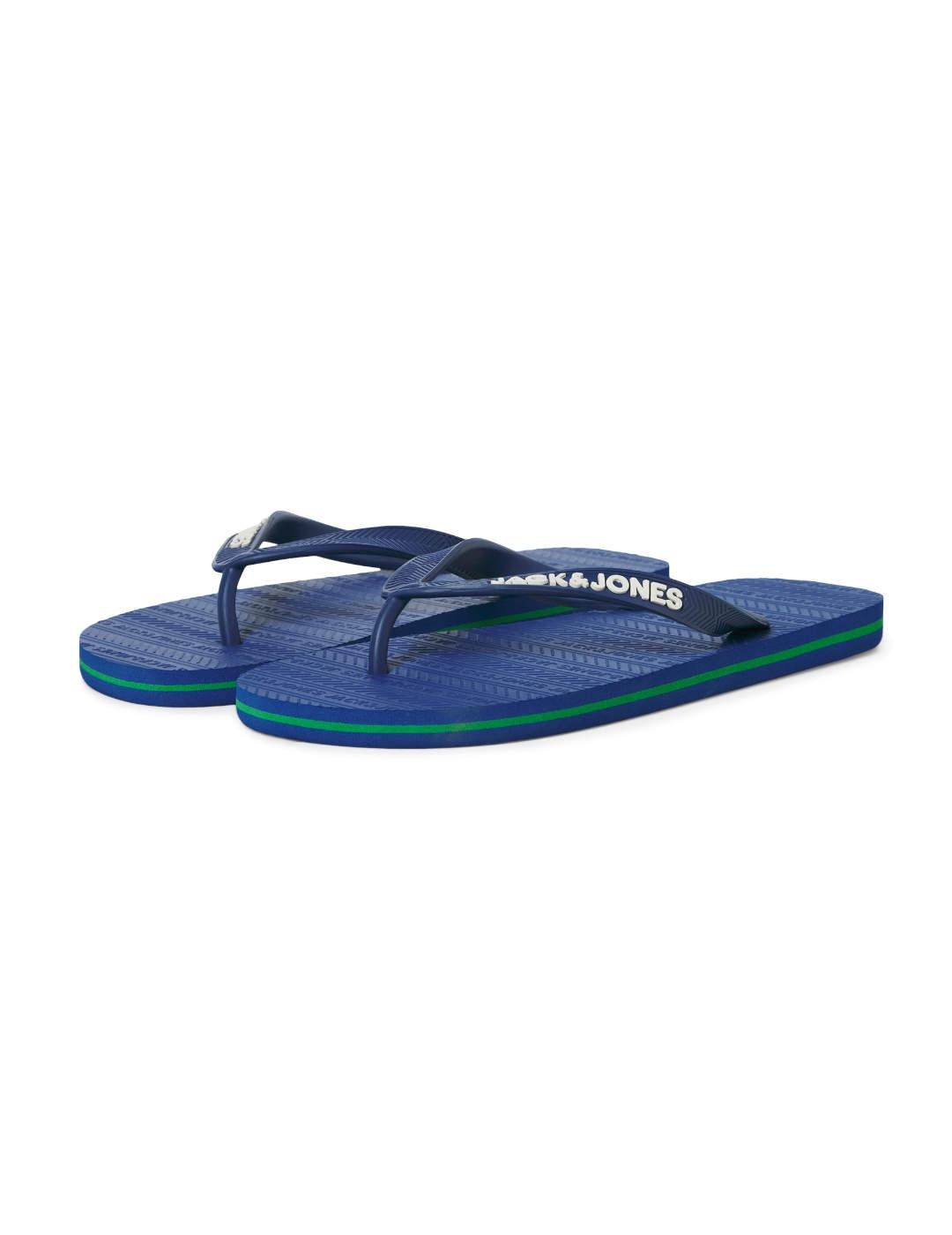 Chanclas Jack&Jones Basic azul klein de dedo para hombre