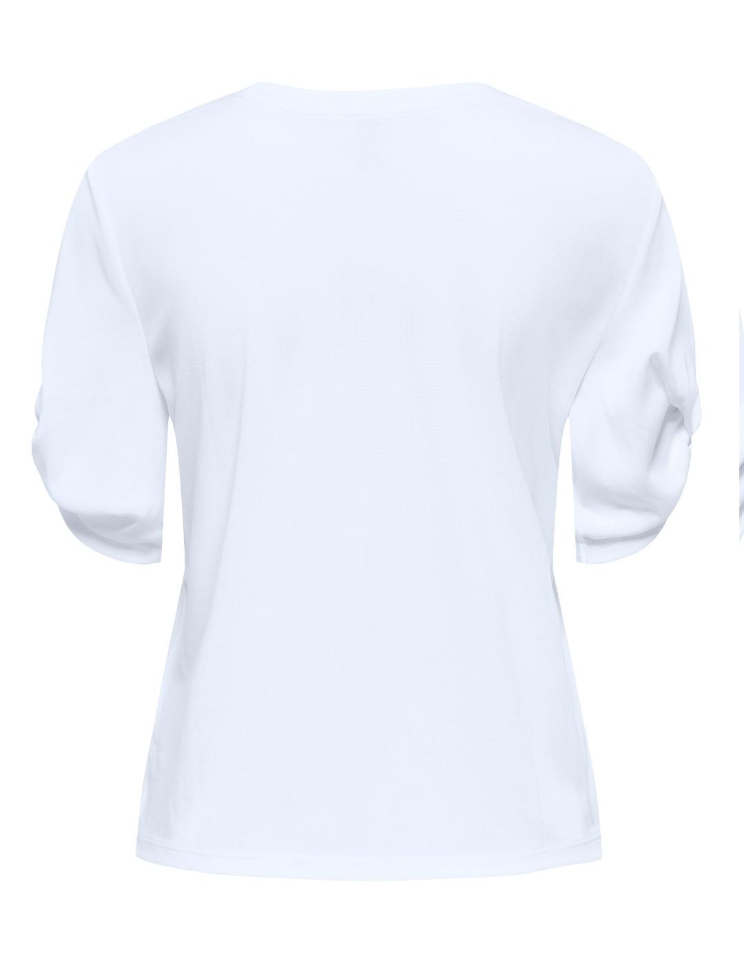 Camiseta Only Free blanca create manga corta para mujer