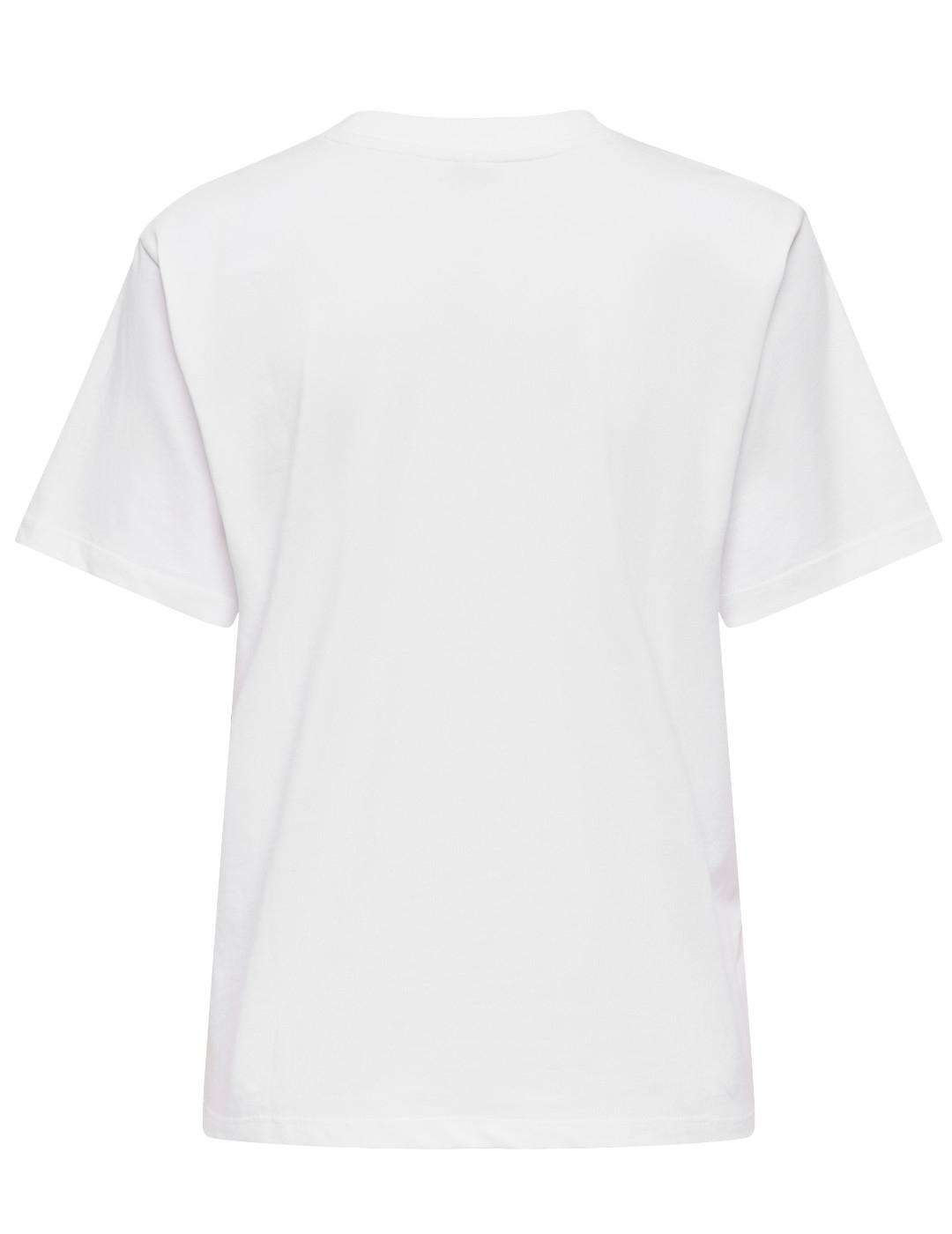 Camiseta Only Donna blanca Bulldog de mujer-Sh