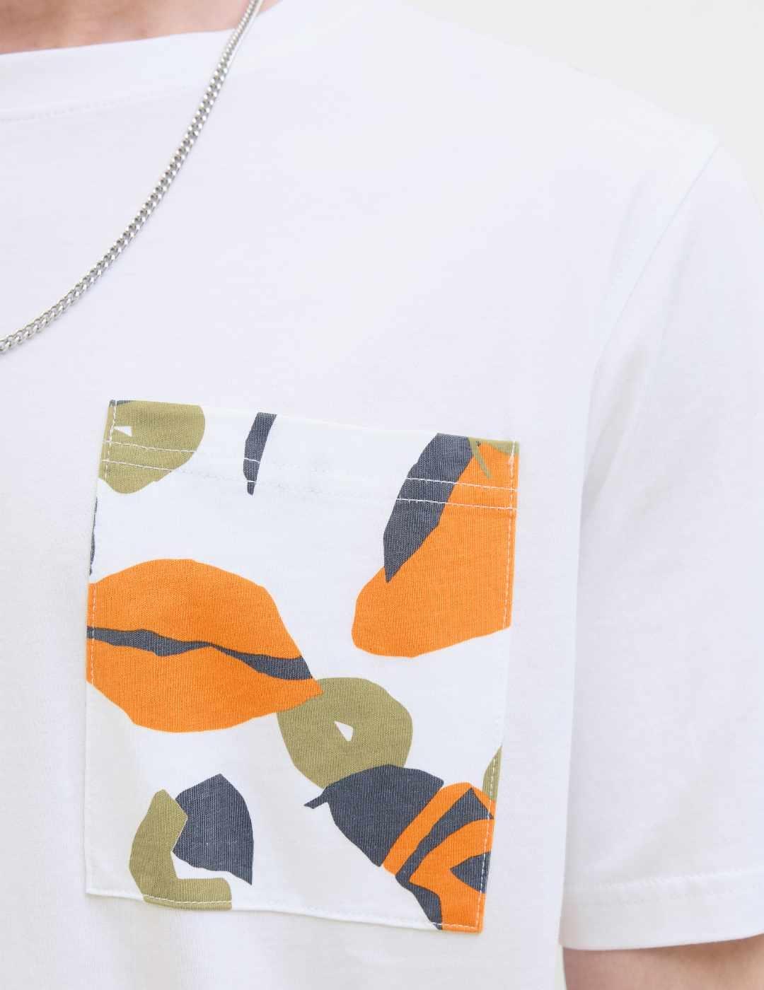 Camiseta Jack&Jones Tavira blanca manga corta para hombre