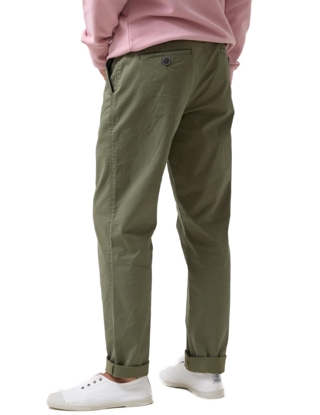 Pantalón Altonadock verde estilo chino cordón para hombre