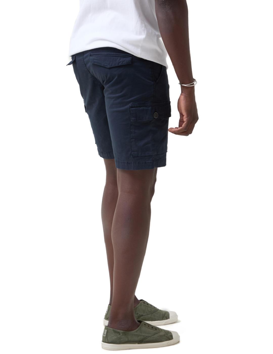 Bermuda Altonadock azul marino bolsillos cargo para hombre