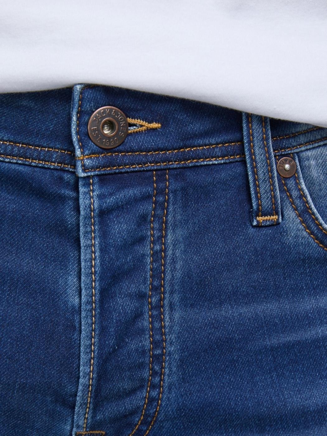 Pantalón vaquero Jack/df01Jones Glenn slim azul medio de hombre